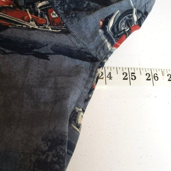 VTG Mens Classic Motorcycle Moto Shirt Button down Large Long Sleeve Cotton Bike - Picture 8 of 11